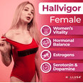 thumbnail image 4 of Hallusa Natural Hallvigor Female – Women’s Vitality & Hormonal Balance Support, Multivitamin & Herbal Blend with Iron, B Vitamins & Ginseng – 60 Tablets, 4 of 9