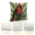 thumbnail image 4 of Nawypu  Red Birds Decorative Throw Pillow Cover, Pine Cones Berry Cushion Case Decor, Winter Holiday Quote Pillowcase Decorations for Sofa Couch, 4 of 5