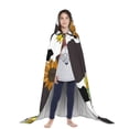 thumbnail image 3 of Honeii Sunflowers Country Print Poncho Cape, Cloak Coat, Snuggly Hooded Wearable Blanket, Hooded Cape For Teenagers,Halloween Costumes-Small, 3 of 7