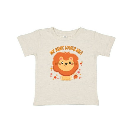 

Inktastic My Aunt Loves Me- cute lion Gift Baby Boy or Baby Girl T-Shirt