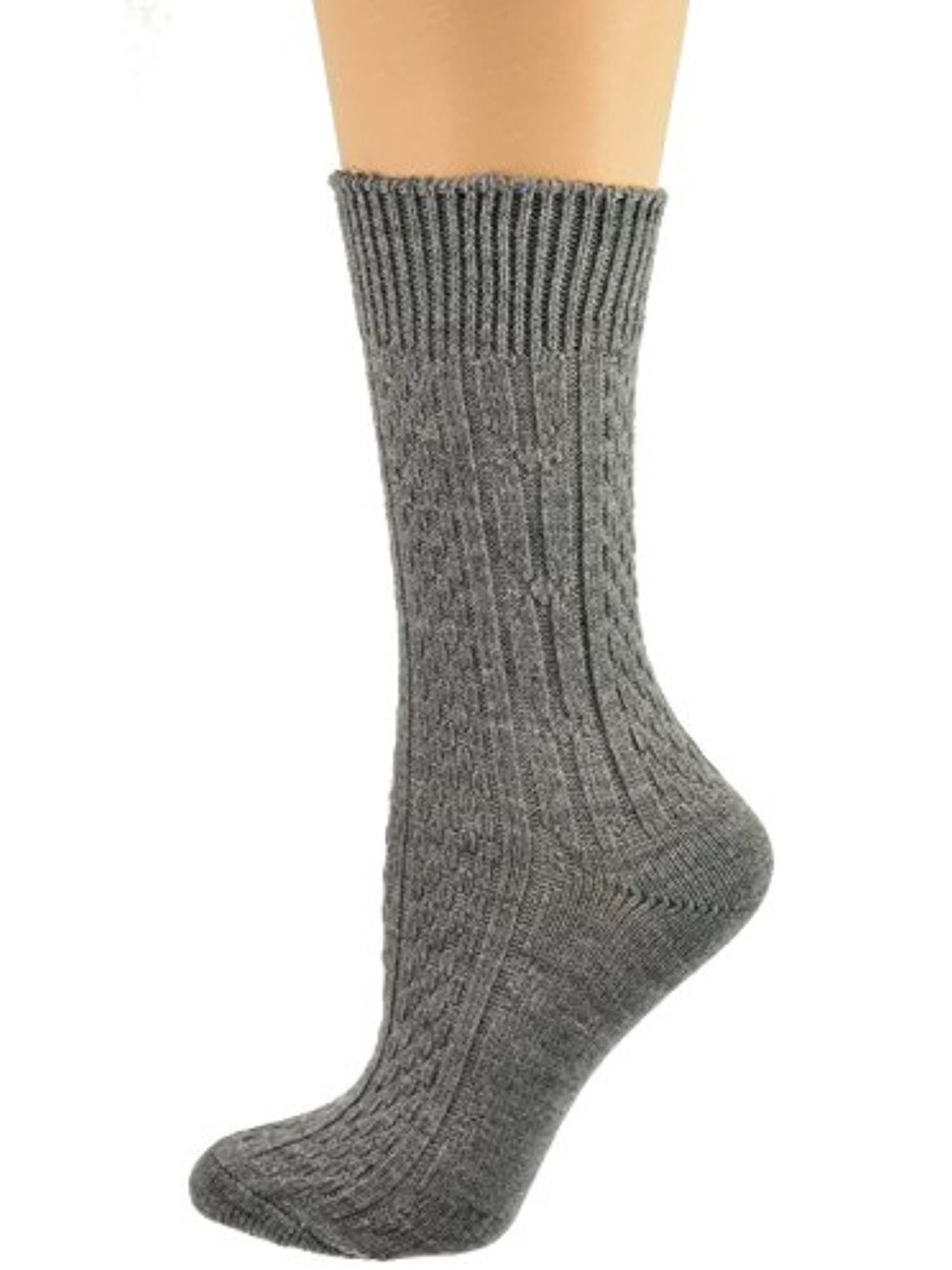 Sierra Socks Sierra Socks Women's Acrylic Cable Crew Colorful 2 Pair