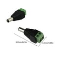 thumbnail image 2 of Methold Conector adaptador de corriente CC macho duradero ABS de 20 piezas, conector fácil de usar y fiable, enchufe KAdapter macho hembra Cables de audio/vídeo, 2 of 6