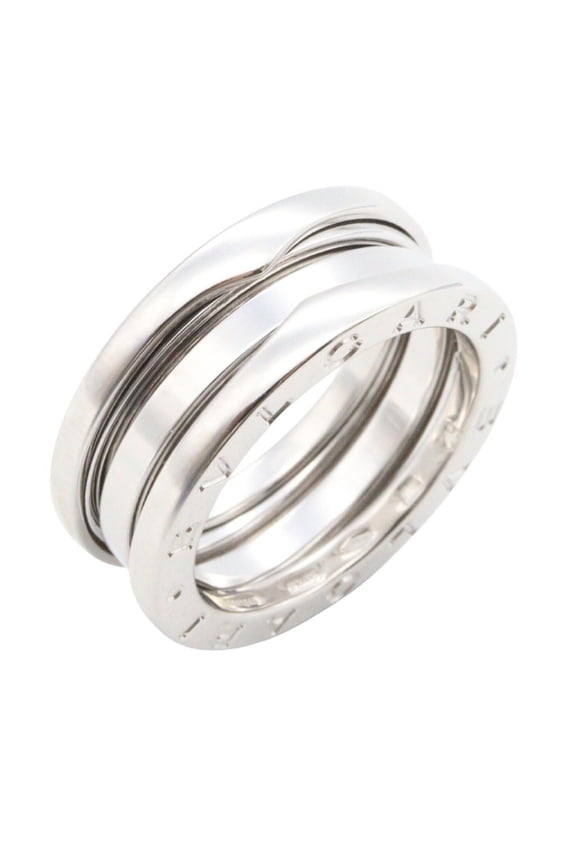 Pre-Owned Bulgari BVLGARI B-zero1 Ring, 3-band ring, 750WG (white gold), men's and women's,...