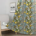 thumbnail image 4 of Dark Gray Floral Blackout Curtains,Grey Decorative French Country Dark Antique Decor Hummingbird Window Covering for Living Room Bedroom Dining,52x96 Inch, 4 of 6