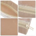 thumbnail image 3 of Unique Bargains 1 Pc Lightweight Storage Makeup Bag for Business Travel Flannel Fabric Light Brown, 3 of 6