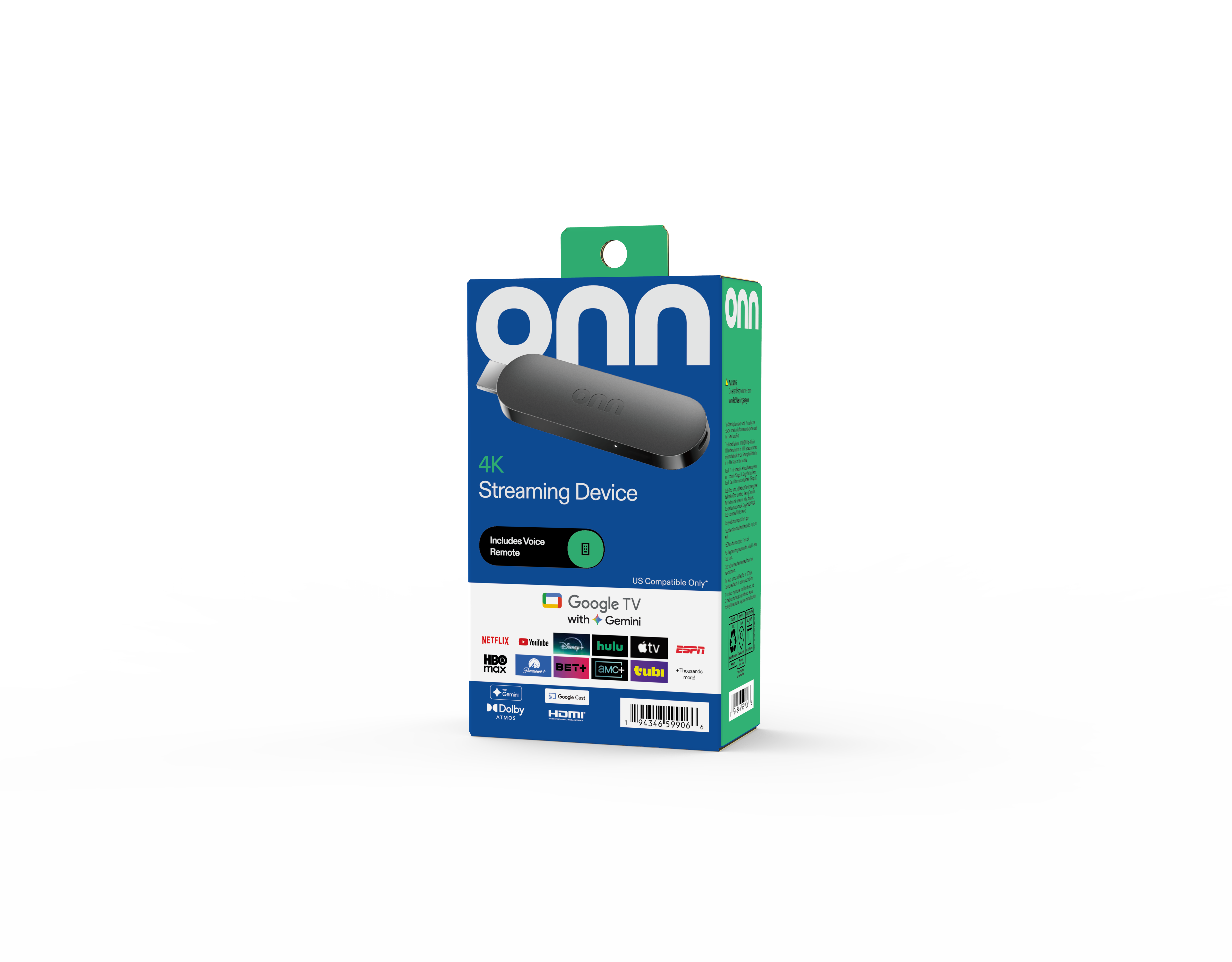 onn 4K Streaming Device with Google TV and Gemini photo 2