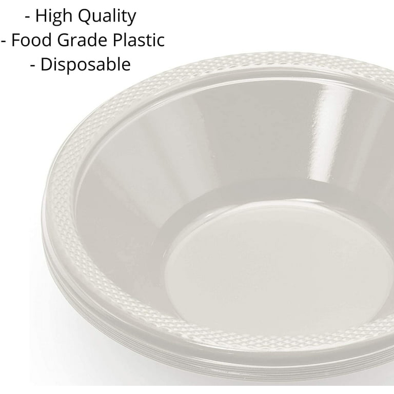 Exquisite 50 Ct. 12 oz Clear Plastic Bowls Disposable - Bulk