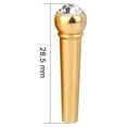 thumbnail image 4 of 6Pcs Brass Made Guitar Bridge Pins with Crystal Glass Dot Decor Music Instrument Parts Clear, 4 of 8