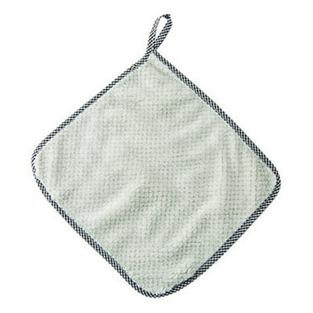 

Kitchen Cleaning Rags Non-Linting Absorbent Wicks Small Square Towels Hanging Fleece Hand Towels Light Pink