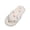 White, variant on Womens Winter Cozy Fuzzy Flip Flops Trendy Fashionable Warm Flat Cotton Slippers Indoor