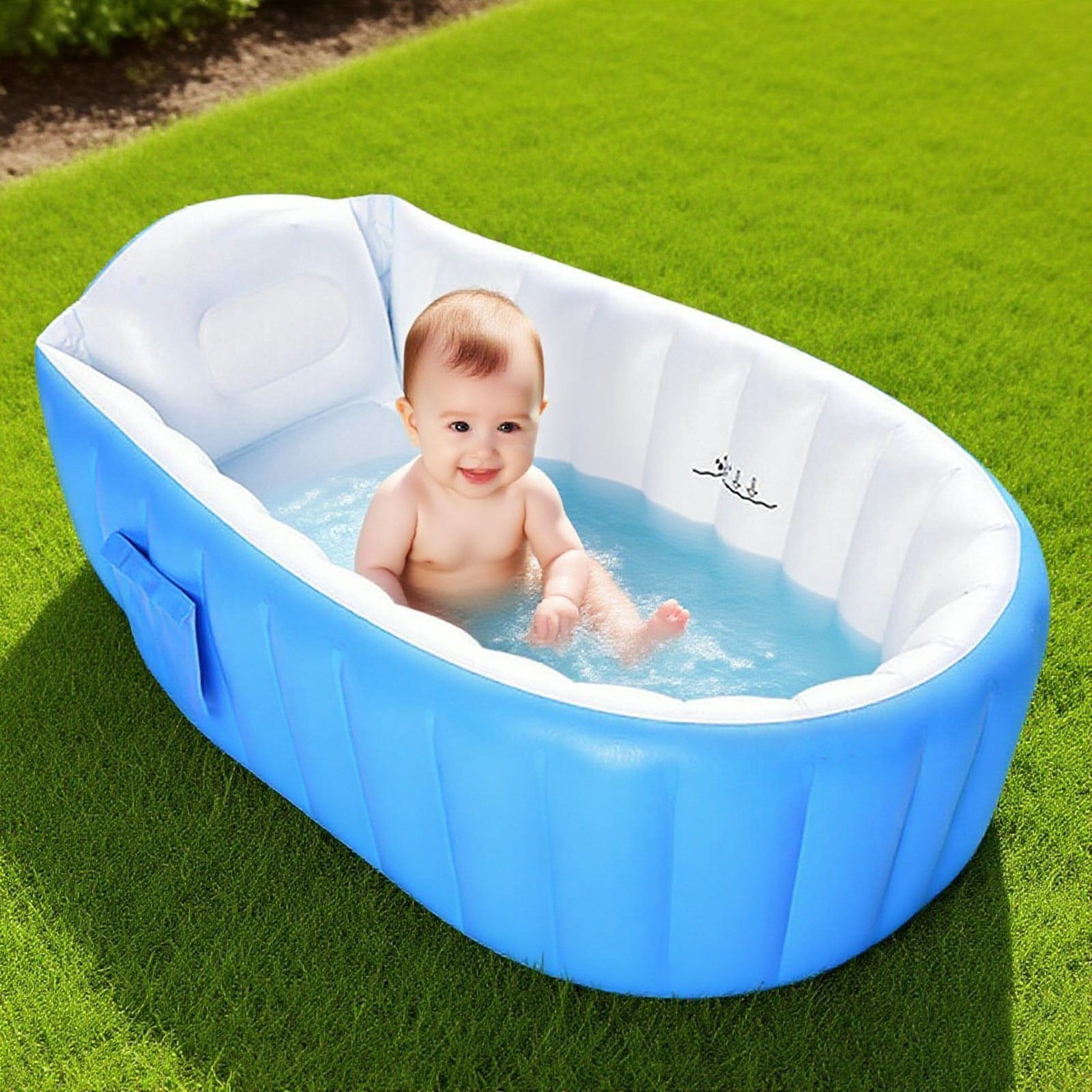 Inflatable Baby Bathtub Extra Large Pool for Bath Water Play Portable Toddler Kids Swimming Tub