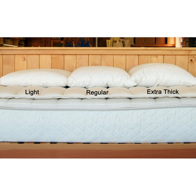 Holy Lamb Organic Cotton & Natural Wool Bed Pillow - Walmart.com