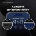 thumbnail image 5 of elago iPhone 15 Pro Tempered Glass+ Screen Protector - 9H Surface Hardness, Anti-Fingerprint, Shatter-Proof, Scratch Protection, Crystal Clear Clarity, Bubble-Free, 5 of 8