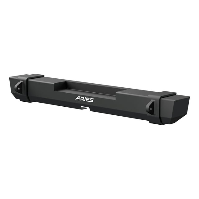Aries 2157000 Bumper TrailCrusher ™ One Piece Design; Direct-Fit; Mounting Hardware Included; With D-Ring Mount; Compatible With Factory Hitch; Powder Coated Carbide Black Carbon Steel
