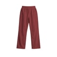 thumbnail image 4 of Plebaso Girls Slim Flare Pants High Elastic Waist Casual Trousers Plain Comfy Bell Bottom Pants with Pockets, 4 of 7