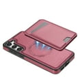 thumbnail image 3 of Compatible With Samsung Galaxy S21 Magnetic Detachable Wallet Case,PU Leather Back Flip Kickstand,[Compatible With Magsafe],With Card Slots,Shockproof Rugged Phone Case Cover,Red, 3 of 11