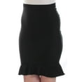 thumbnail image 2 of MAX STUDIO Womens Black Above The Knee Pencil Skirt S, 2 of 3