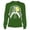 Green, variant on Halloween Men's Skeleton Rib Graphic Sweatshirts for Men Skeleton Print Long Sleeve Pullover