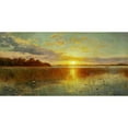 thumbnail image 3 of Monsted, Peder Mork 24x14 Black Modern Framed Museum Art Print Titled - Sunset over a Danish Fiord, 3 of 5