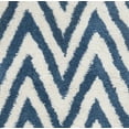 thumbnail image 6 of SAFAVIEH Giuseppe Chevron Shag Area Rug, Ivory/Blue, 7' x 7' Square, 6 of 6