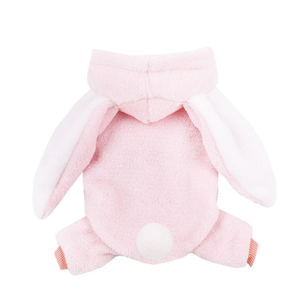 Dog Bunny Costume Costumes Outfit Dogs Warm Funny Puppy Winter Coats