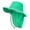 Green, variant on LNMQLPDBS Kids Sun Hat Summer-Outdoor Solid Color Sun Protection Bucket Hat with Chin Strap Toddler Summer Beach Play Hats with Neck Flap for Girl Boy Ages 3~10 Sun Visor Hats for Fishing Adventure