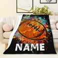 thumbnail image 4 of Custom Football Blankets for Adults - 80x60 Inches Sport Throw Blanket for Kids Teens - Personalized Game Day Black Soft Fuzzy Blankets for Bed Couch, 4 of 6
