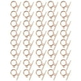 thumbnail image 3 of 40 juegos de hebillas OT de aleación, adornos DIY, pulsera, collar, accesorios, suministros para fabricación de joyas, oro rosa, 3 of 14