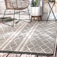 thumbnail image 1 of nuLOOM Miriam Striped Indoor/Outdoor Area Rug, 3' x 5', Grey, 1 of 4