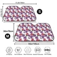 thumbnail image 3 of Haiem Peonies Car Windshield Sun Shade - Blocks UV Rays Sun Visor Protector, Sunshade to Keep Your Vehicle Cool, Universal Fit SUV Van Sedan-, 3 of 7