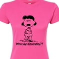 thumbnail image 3 of Peanuts - Who Says Im Crabby Lucy - Juniors Fitted Graphic T-Shirt, 3 of 6
