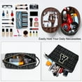 thumbnail image 6 of 3PCS Monogram Personalized Black Initial Makeup Bags Pouch for Women, Cosmetic Make Up Bag Travel Toiletry Bag for Her, 6 of 7