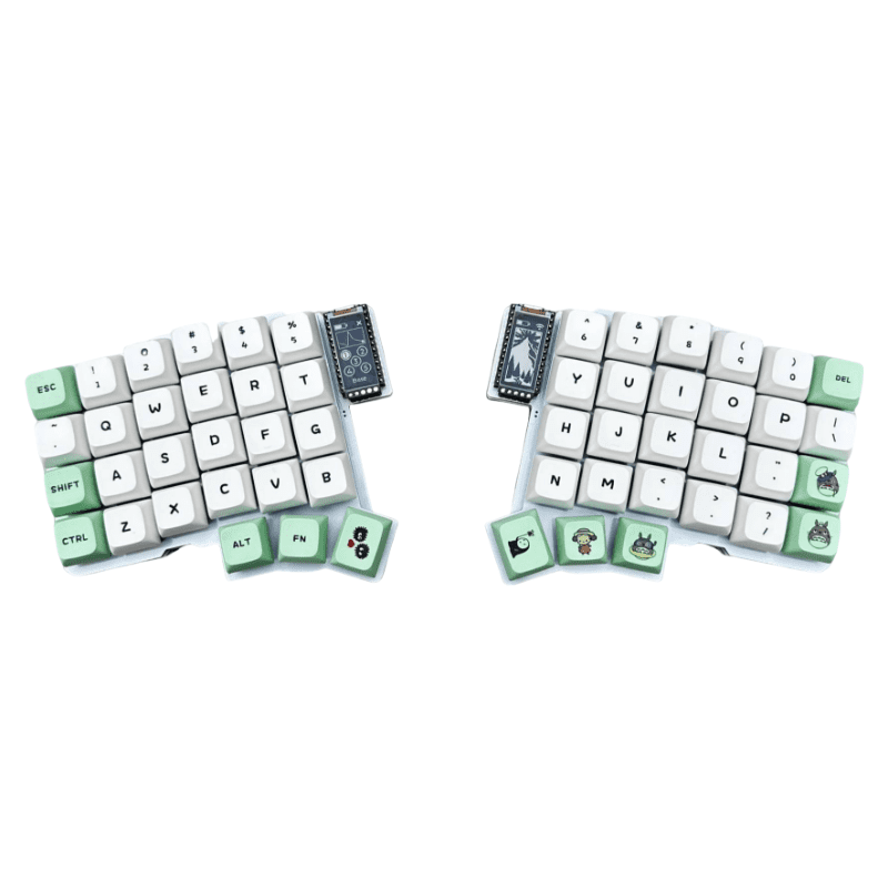 Unbranded Lily58 Sandwich Keyboard Case with FR4 Plate & Acrylic Panel Set for MX Switches, Computer Keyboard, Black Translucent/Transparent/Frosted/Iridescent, New, 1 Count