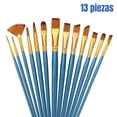 thumbnail image 1 of Juego de 13 pinceles para acrílico, acuarela y pintura al óleo, 1 of 3