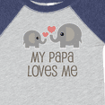 thumbnail image 4 of Inktastic My Papa Loves Me Grandchild Boys or Girls Baby Bodysuit, 4 of 5