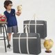 thumbnail image 4 of Bolsa de transporte de gran capacidad - Bolsa de viaje no tejida de 90x48x28cm para mudanzas, colchas y ropa, organizadora portátil con asas, 4 of 4