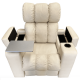 thumbnail image 3 of Sillon Reclinable Reposet con mesa y portavasos para cinema en casa en tactopiel Uso rudo Sine Sillon reclinable reposet minimalista, 3 of 3