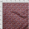 thumbnail image 3 of oneOone Georgette Viscose Maroon Fabric Asian Retro Floral Sewing Craft Projects Fabric Prints By Yard 42 Inch Wide, 3 of 4
