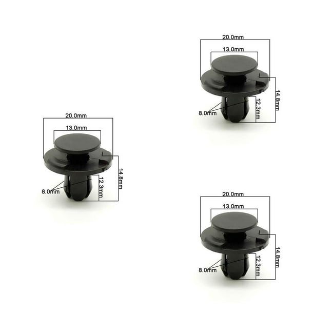 Sidaley 50 Pieces Mixed Auto Fastener Clip Mudguard Panel Door Kit Car Clips Retainer Trim Decorative Body Pin Rivet for Accessories Como se muestra 3piezas Sidaley CBP019392