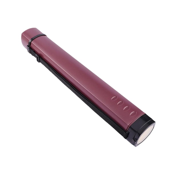 Tubo de almacenamiento de carteles Gloria extensible para documentos y dibujos Rojo