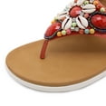 thumbnail image 5 of Women's Beach Sandals Beaded Shell Flip Flops for Women with Arch Support Summer Casual Bohemian Wedge Ethnic Style Slippers, 5 of 7