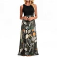 thumbnail image 2 of Yertdoel Summer Dresses for Women 2026 Fashion Print Crew Neck Sleeveless Loose Maxi Dress Streetwear Cozy Casual Long Dress with Pockets, 2 of 8