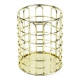 thumbnail image 2 of Metal Wire Pen Holder Desk Organizer,Gold & Rose Gold Round Shaped Pencil Cup,Sturdy Electroplated Storage Basket for Pens,Makeup Brushes & Office Supplies,for Home,Office & Classroom, 2 of 9