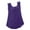 Purple womens tops summer, variant on USSUMA Womens Summer Tops Cotton Linen Loose Tank Top T-Shirts for Women Trendy Loose Flowy Solid Womens Blouses and Tops Dressy Sleeveless Round Neck Tunic Plus Size Shirts for Women