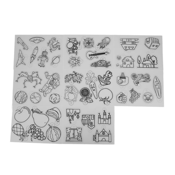 Shrinky Dink Paper, 8 Pieces Sports Style Different Patterns Heat ...
