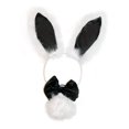 thumbnail image 3 of Yingyy 3Pcs Bunny Costume Set Rabbit Ear Headband for Masquerade include 1 rabbit ear Party Favors Light Pink, 3 of 6