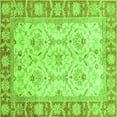 thumbnail image 1 of Ahgly Company Indoor Square Oriental Green Modern Area Rugs, 5' Square, 1 of 4