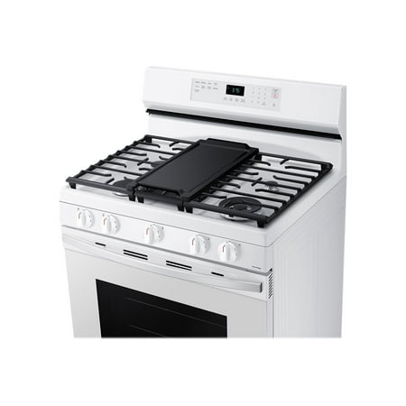 Samsung - 6.0 cu. ft. Freestanding Gas Range with WiFi, No-Preheat Air Fry & Convection - White