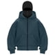 thumbnail image 4 of Chaqueta deportiva de invierno de color liso para niños, de manga larga, con capucha, informal, con cremallera y bolsillos, de poliéster, 4 of 5