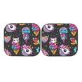 thumbnail image 7 of Balery Rainbow Unicorn And Cat Icecream Sun Shield 2 Pack For Car Front Windows Foldable Sun Visor Protector Blocks Max Uv Rays And Keeps Your Vehicle Cool For Most Sedans Suv Truck, 7 of 7